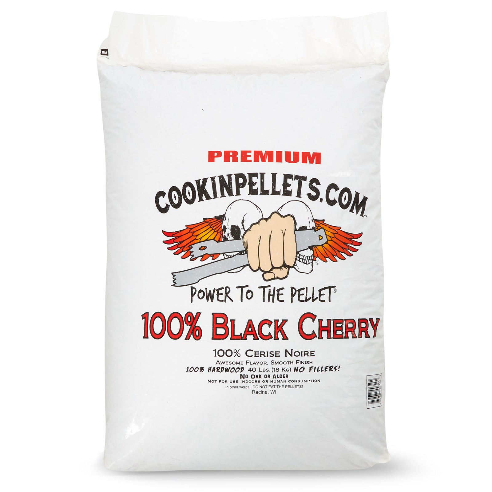 CookinPellets 40 Pound Black Cherry Grill Smoker Hardwood Wood Pellets (5 Pack) - VMInnovations