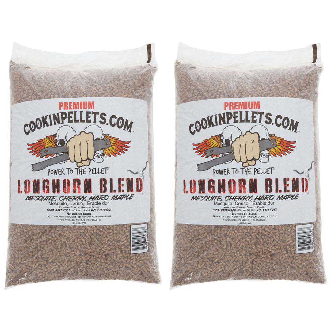 CookinPellets Premium 40 Lbs Apple Mash Hard Maple Smoker Wood Pellets, (2 Pack)