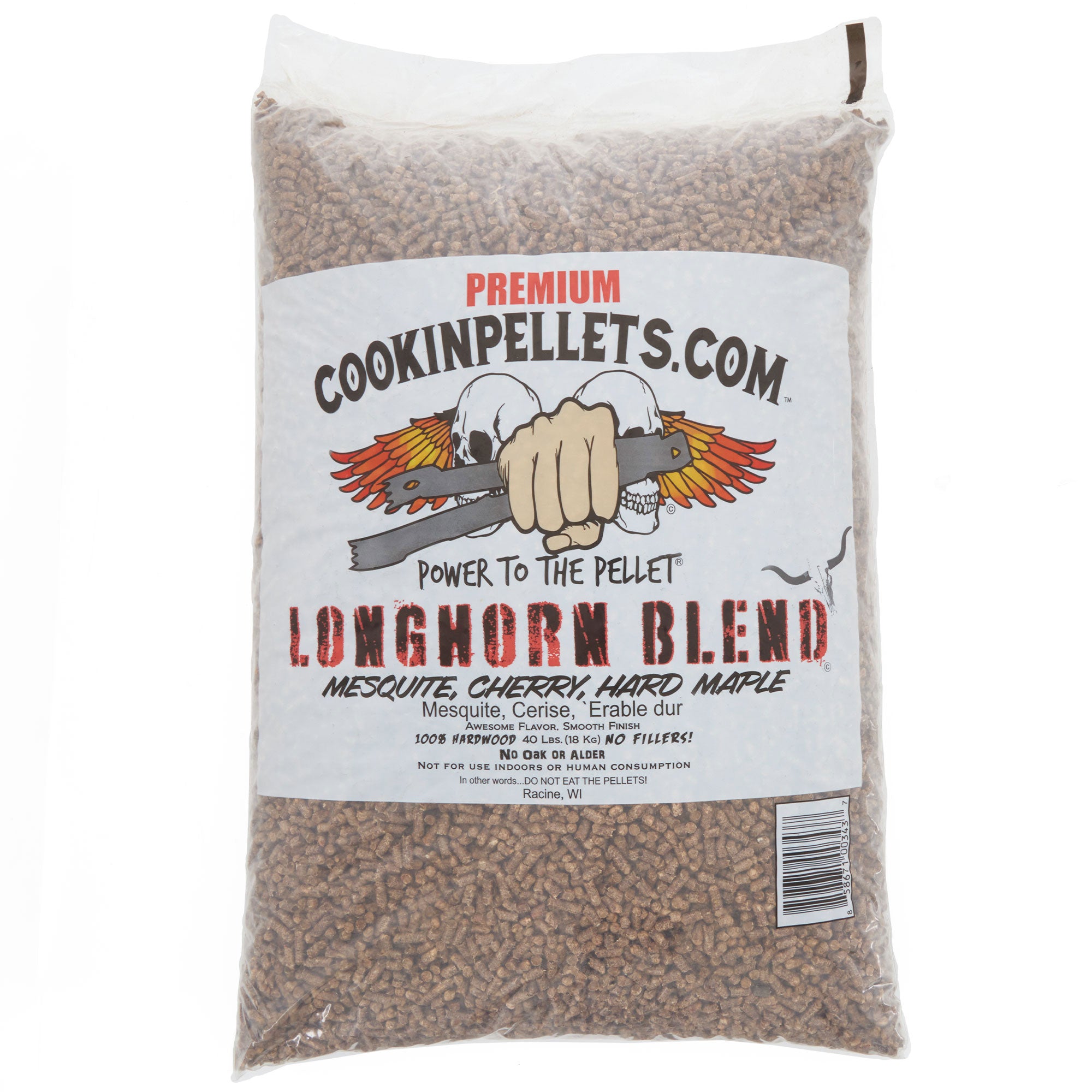 CookinPellets Premium 40 Lbs Apple Mash Hard Maple Smoker Wood Pellets, (2 Pack) - VMInnovations