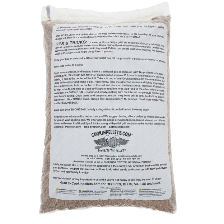 CookinPellets Premium 40 Lbs Longhorn Blend Grill Smoker Wood Pellets, (5 Pack)