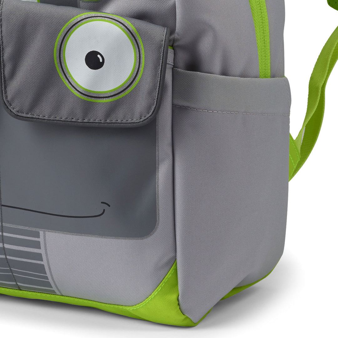 Chiqui Reflective Backpack w/Tablet Sleeve & Accessory Pocket, Robot (Open Box)