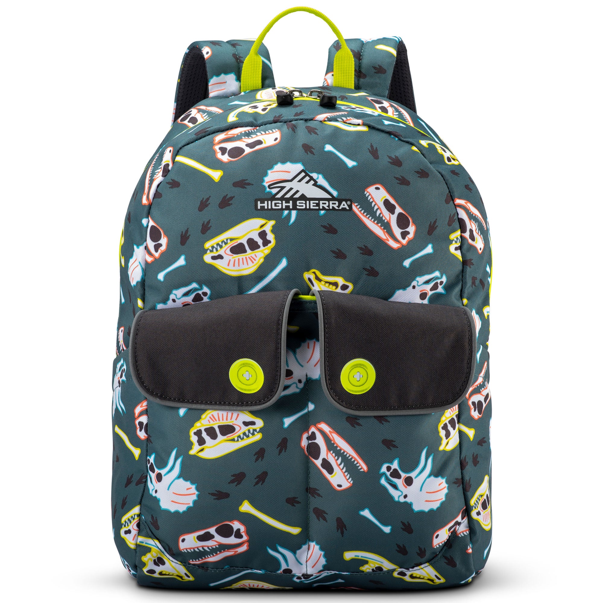 Chiqui Backpack w/Tablet Sleeve & Accessory Pocket, Dino Dig/Mercury (Open Box) - VMInnovations