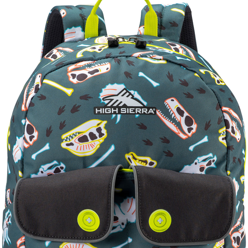 Chiqui Backpack w/Tablet Sleeve & Accessory Pocket, Dino Dig/Mercury (Open Box)