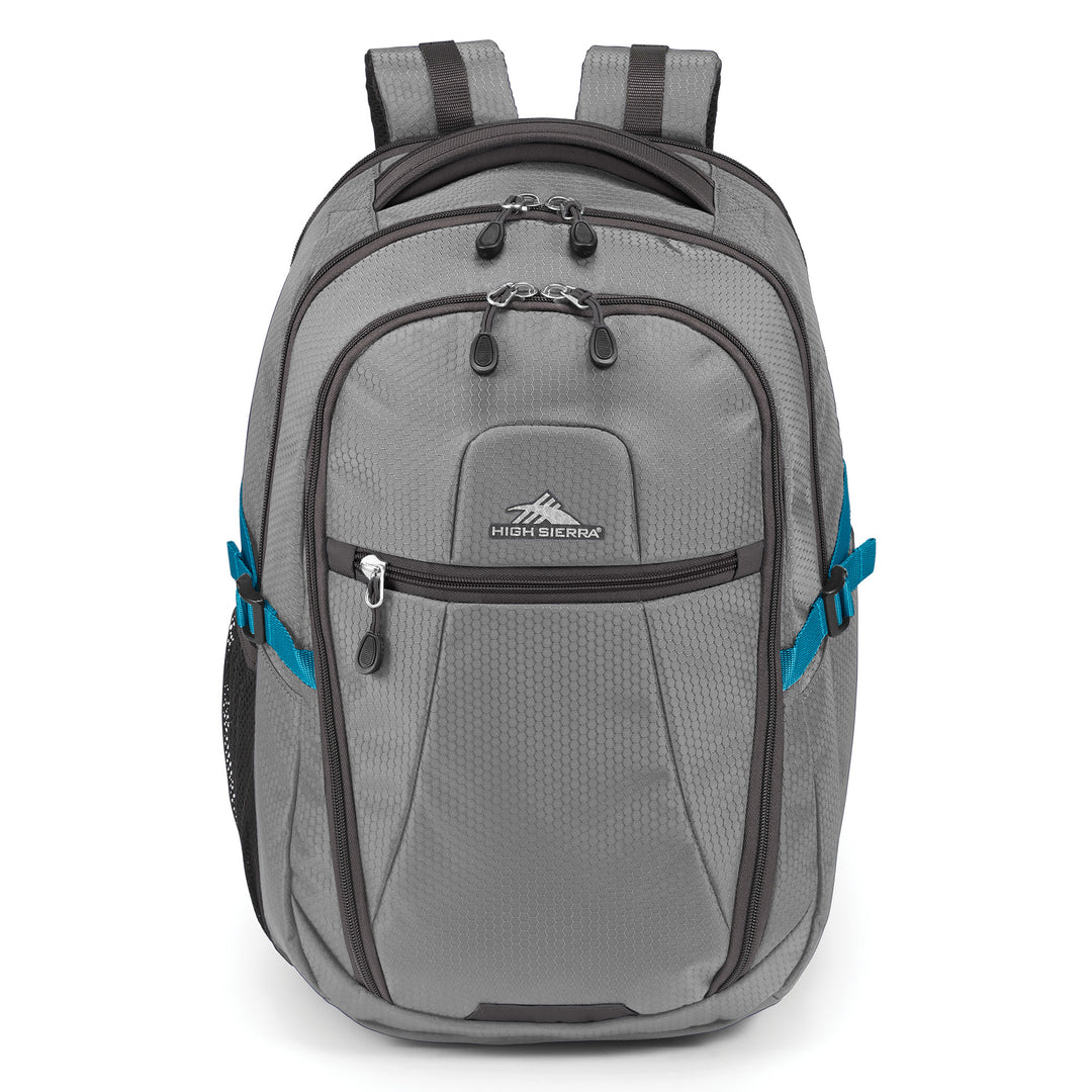 High Sierra Fairlead Computer Laptop Travel Backpack with Zipper Closure, Gray - VMInnovations