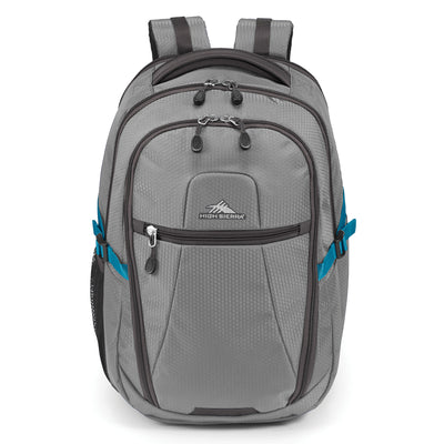 High Sierra Fairlead Computer Laptop Travel Backpack with Zipper Closure, Gray