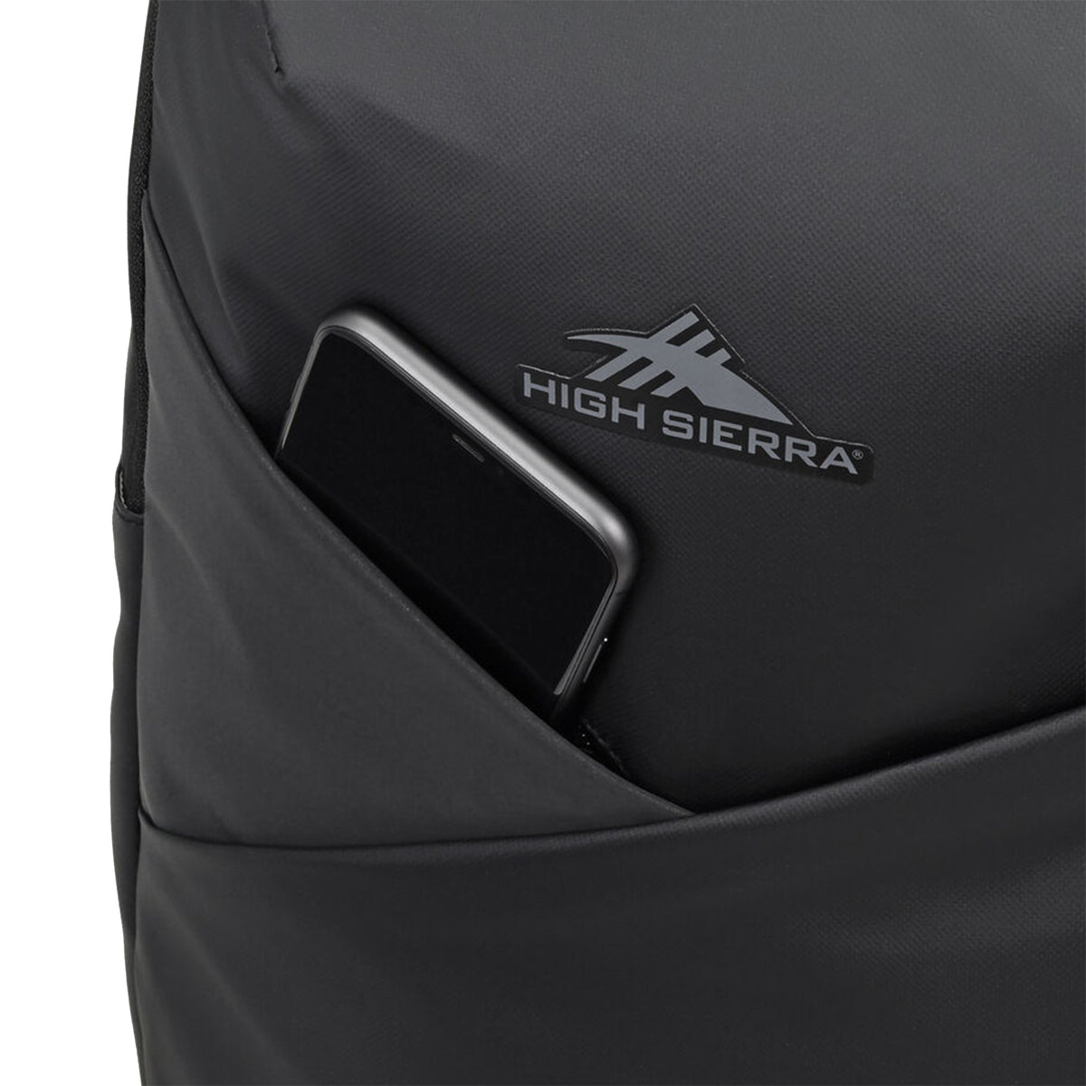 High Sierra Luna Polyester Storage Backpack with 360 Degree Reflectivity, Black
