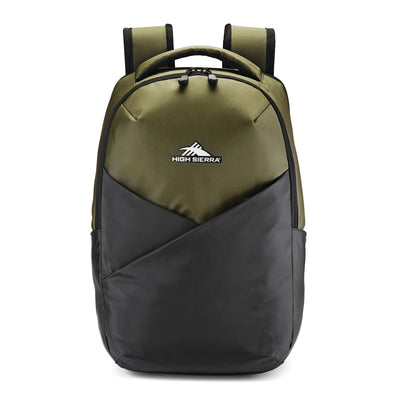 High Sierra Luna Polyester Storage Backpack with 360 Degree Reflectivity, Olive