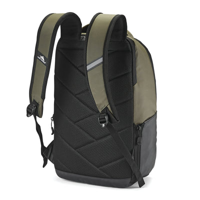 High Sierra Luna Polyester Storage Backpack with 360 Degree Reflectivity, Olive