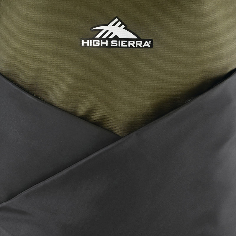 High Sierra Polyester Storage Backpack w/360 Degree Reflectivity, Olive (Used)