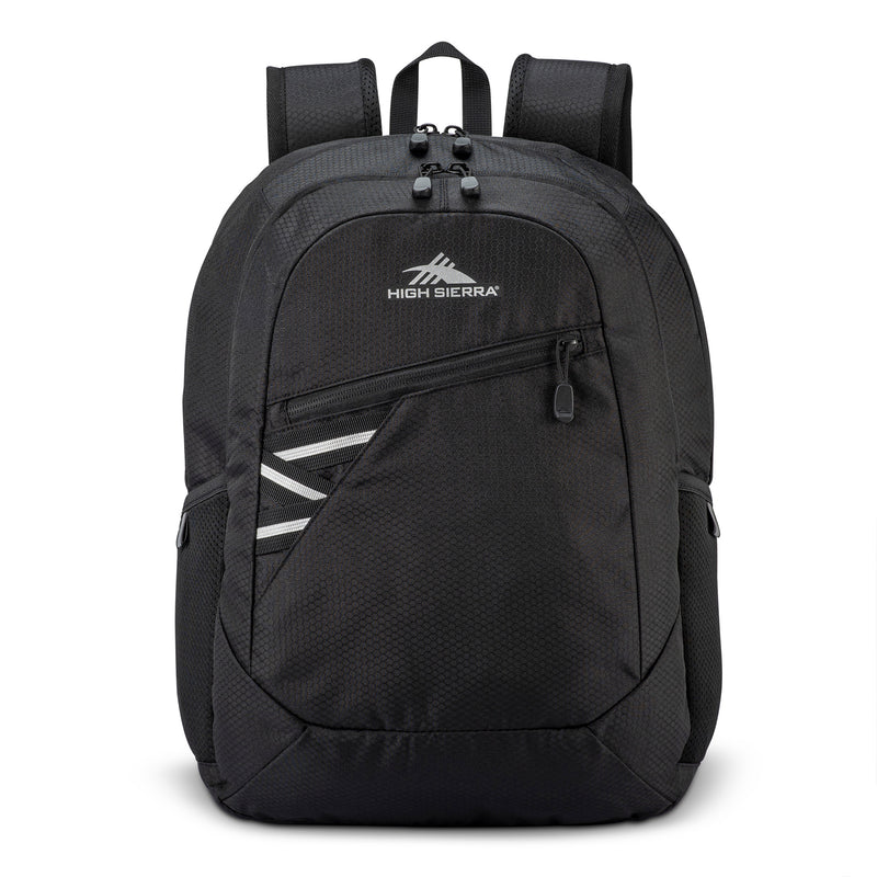 High Sierra Outburst 2.0 Backpack w/Padded Laptop/Tablet Sleeve, Black(Open Box)