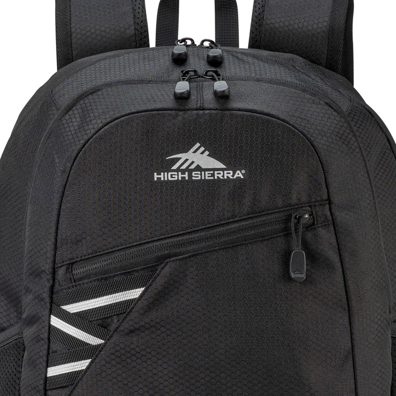 High Sierra Outburst 2.0 Backpack w/Padded Laptop/Tablet Sleeve, Black(Open Box)