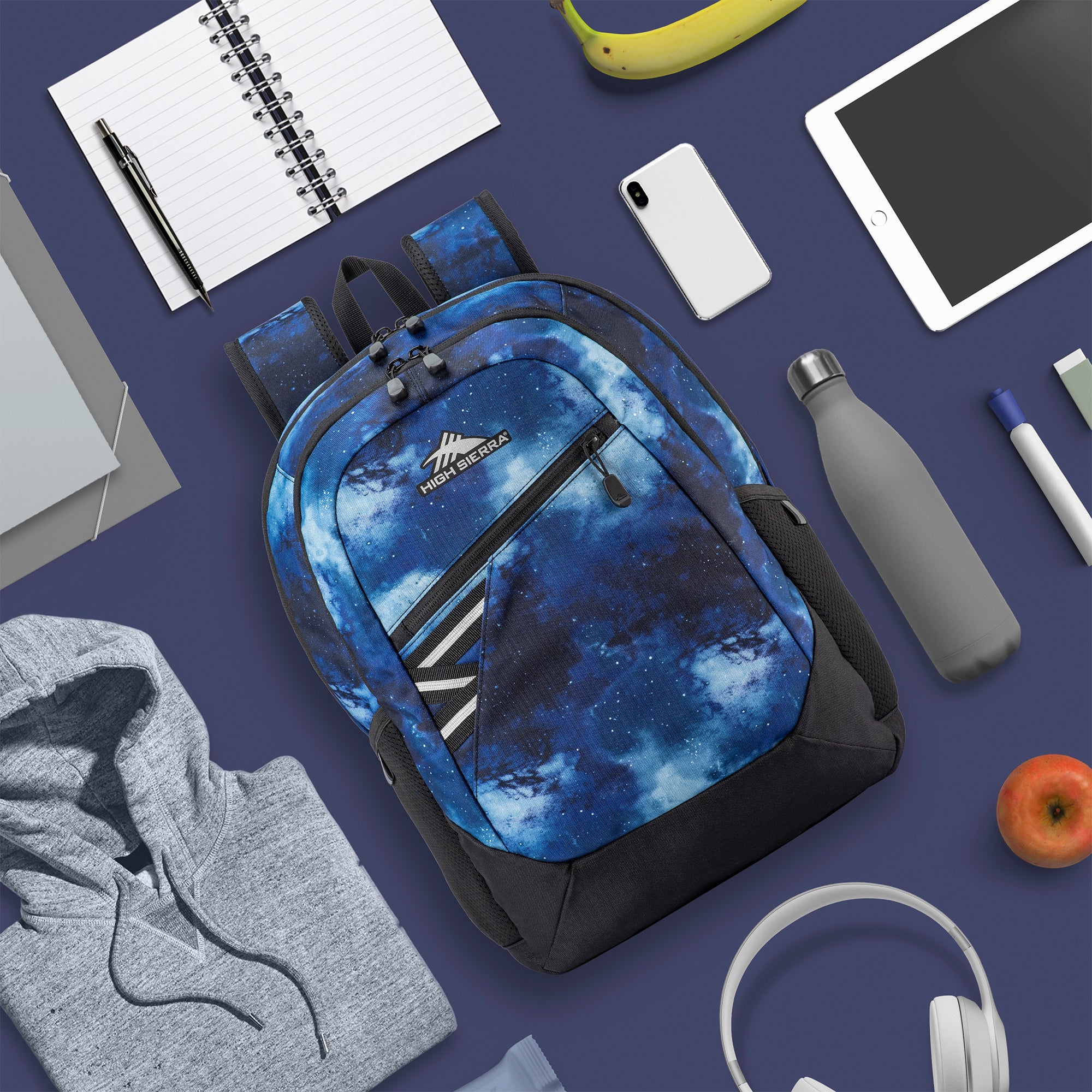 High Sierra Outburst 2.0 Carry On  w/Padded Laptop Sleeve, Space (Open Box) - VMInnovations