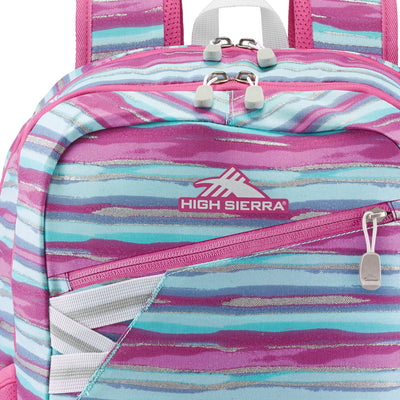 High Sierra Outburst 2.0 Backpack w/ Laptop Sleeve, Watercolor Stripes(Open Box)