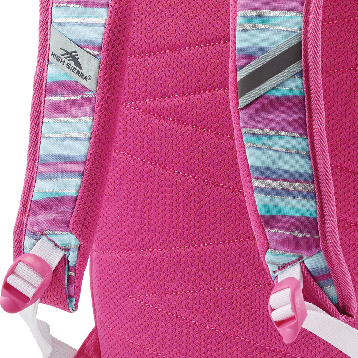 High Sierra Outburst 2.0 Backpack w/ Laptop Sleeve, Watercolor Stripes(Open Box)