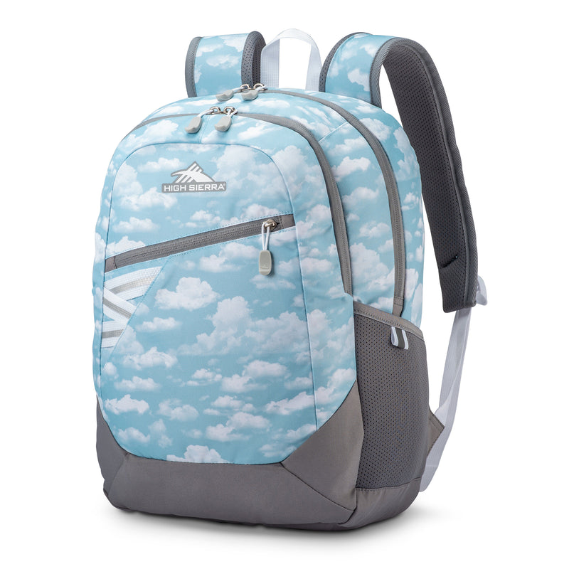 High Sierra Outburst 2.0 Backpack w/Padded Laptop/Tablet Sleeve, Clouds (Used)