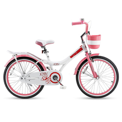 RoyalBaby Princess 20" Kids Bike w/ Kickstand, Basket & Bell, Pink EL (Open Box) - VMInnovations