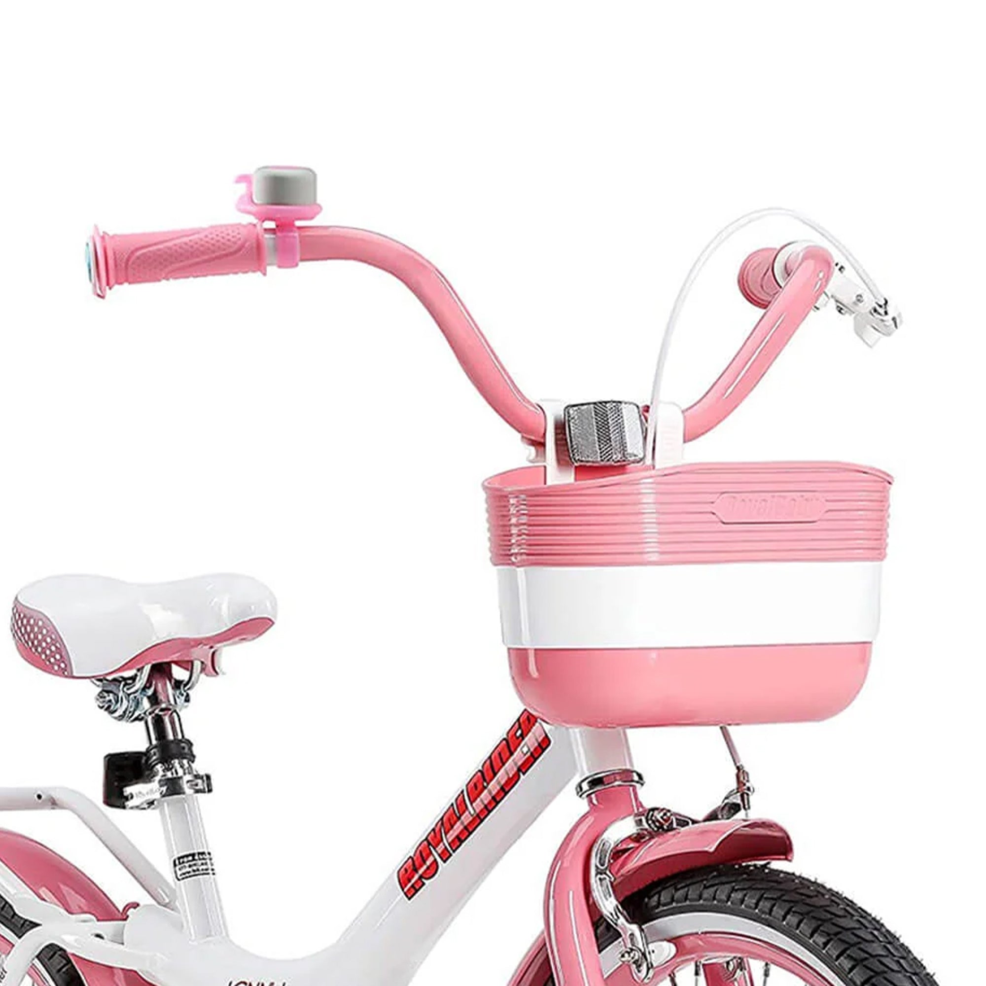 RoyalBaby Jenny Princess 20" Kids Bike w/Kickstand, Basket & Bell, Pink(Used) - VMInnovations