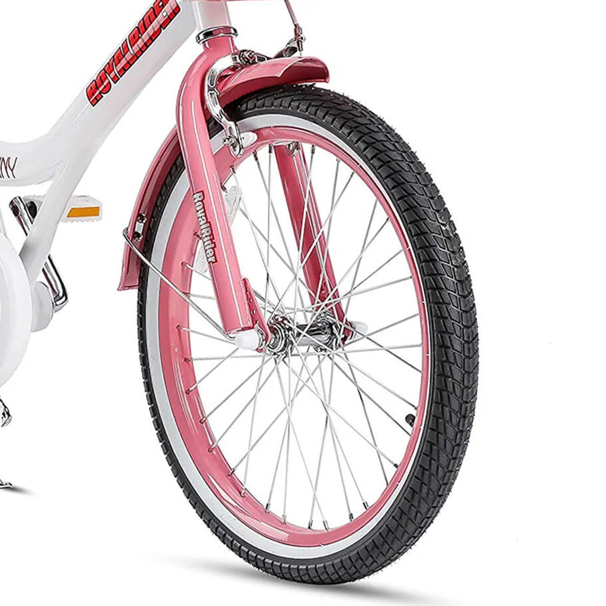 RoyalBaby Jenny Princess 20" Kids Bike w/Kickstand, Basket & Bell, Pink(Used) - VMInnovations
