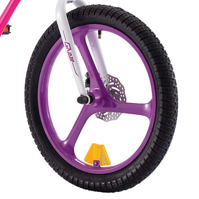 RoyalBaby RoyalMg Galaxy Fleet 18" Bicycle w/ 2 Disc Brakes, Fuchsia (For Parts) - VMInnovations