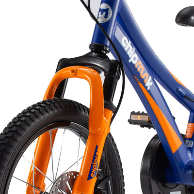 RoyalBaby Chipmunk Explorer 16" Bike w/Training Wheels & Kickstand, Blue (Used)