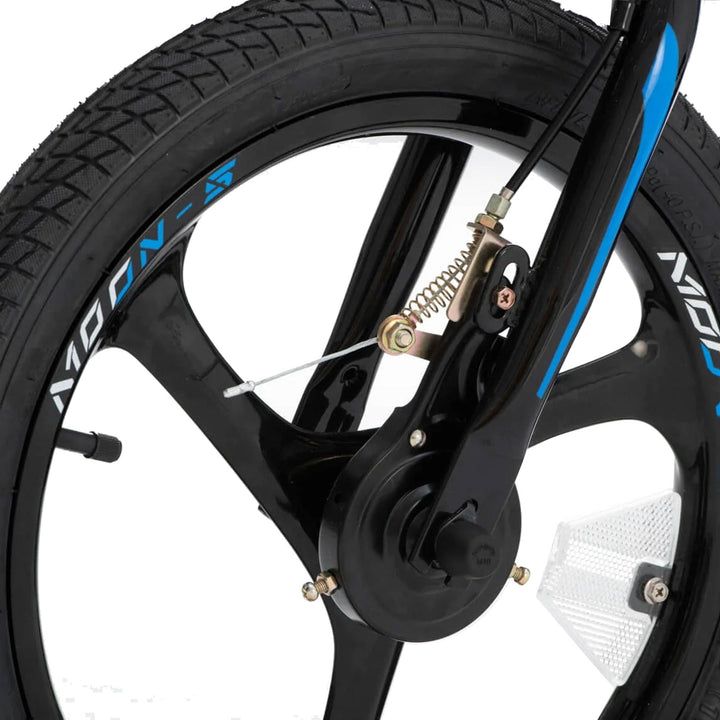 RoyalBaby Moon-5 18" Kids Bicycle w/Dual Hand Brakes & Kickstand, Blue (Damaged) - VMInnovations