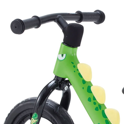 RoyalBaby Dinosaur 12" Magnesium Frame Toddler Kids Balance Bike,Green(Open Box) - VMInnovations