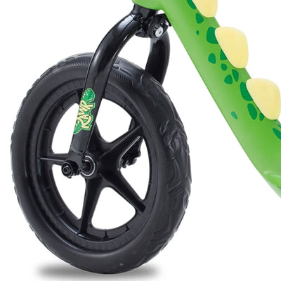 RoyalBaby Dinosaur 12" Magnesium Frame Toddler Kids Balance Bike,Green(Open Box) - VMInnovations