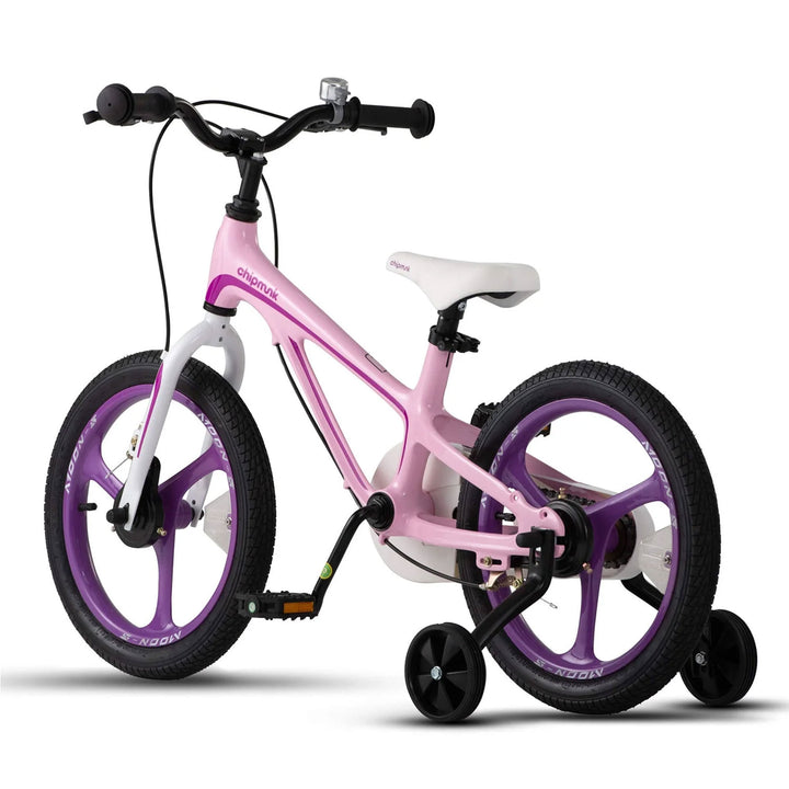 RoyalBaby Moon-5 16" Magnesium Kids Bicycle w/Training Wheels & Kickstand, Pink - VMInnovations