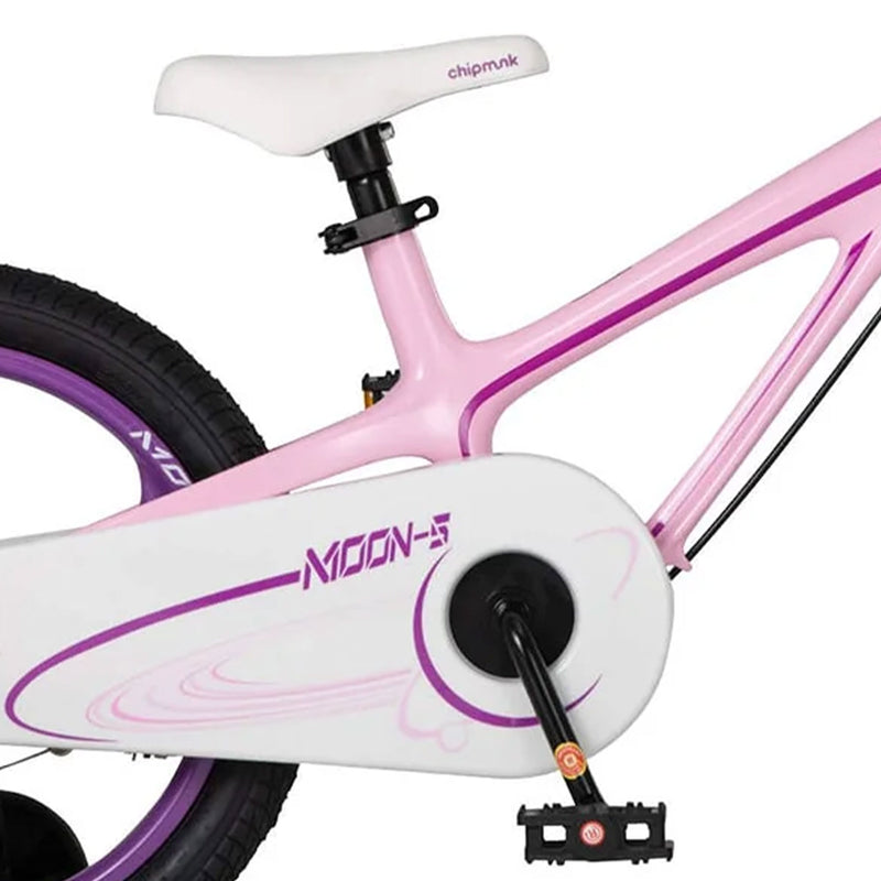 RoyalBaby Moon-5 16" Kids Bicycle w/Training Wheels & Kickstand, Pink(For Parts)