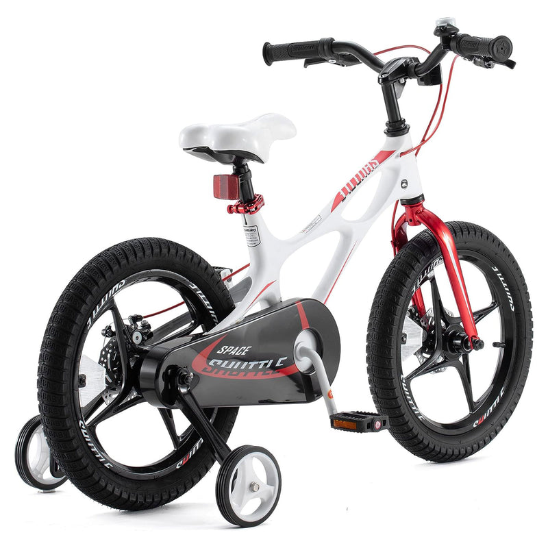 RoyalBaby Space Shuttle 16" Magnesium Alloy Kids Bicycle w/2 Disc Brakes, White