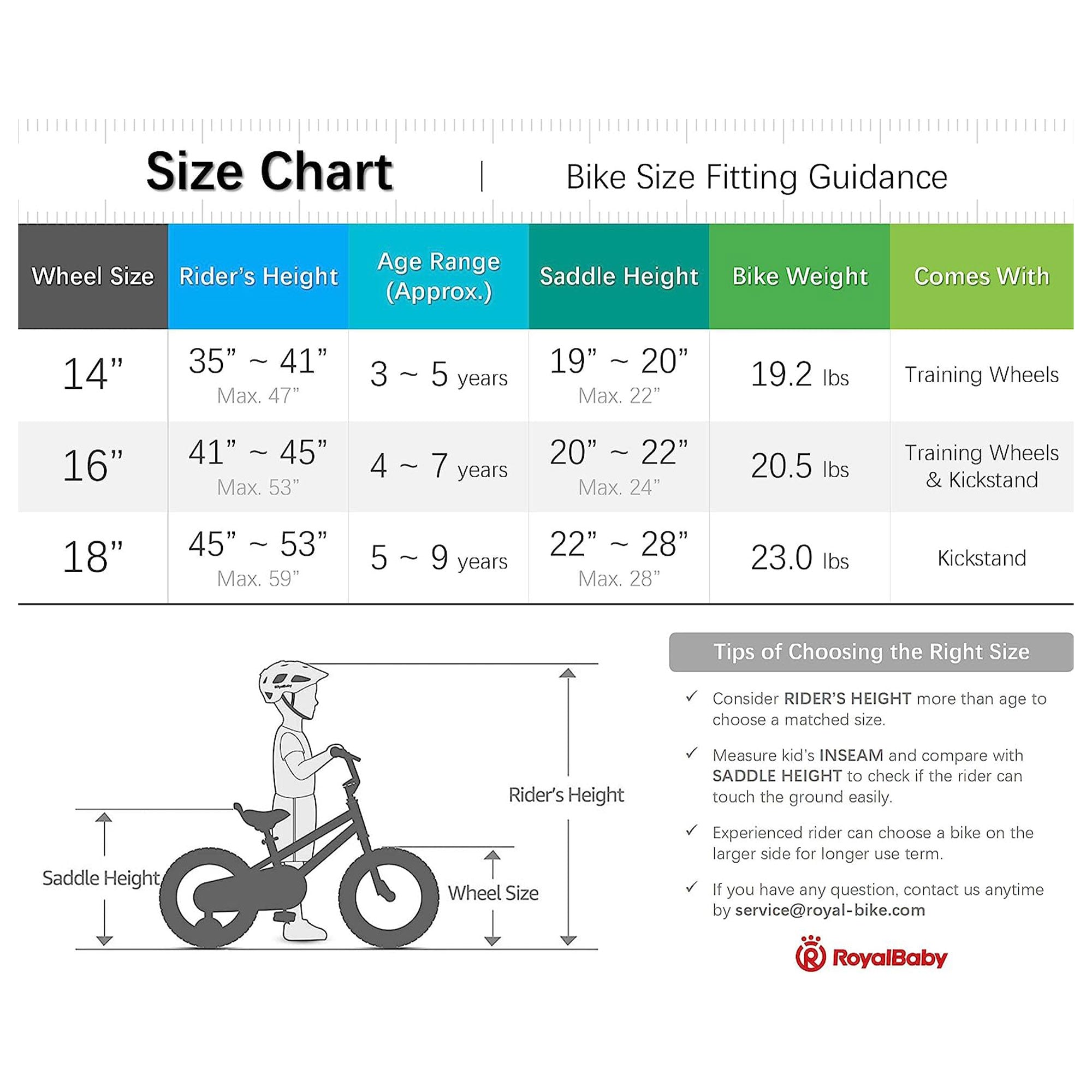 RoyalBaby Space Shuttle 16" Magnesium Alloy Kids Bicycle, White & Red (Open Box) - VMInnovations