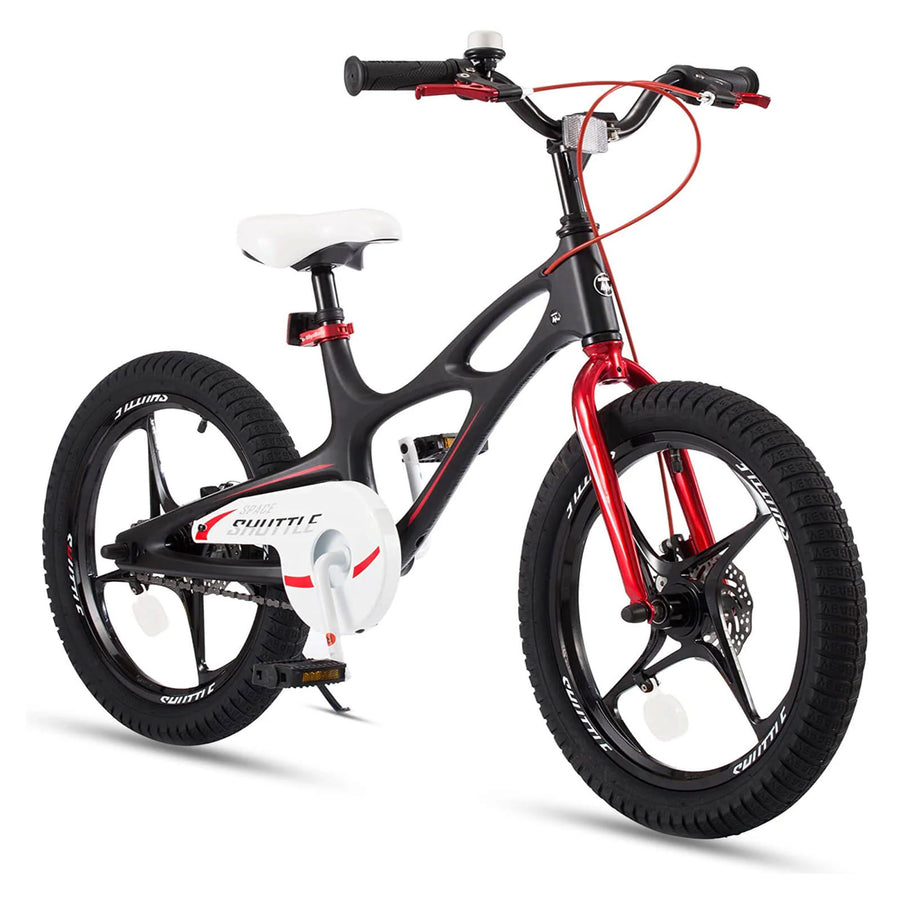 RoyalBaby Space Shuttle 18" Alloy Kids Bicycle w/2 Disc Brakes, Black (Used) - VMInnovations