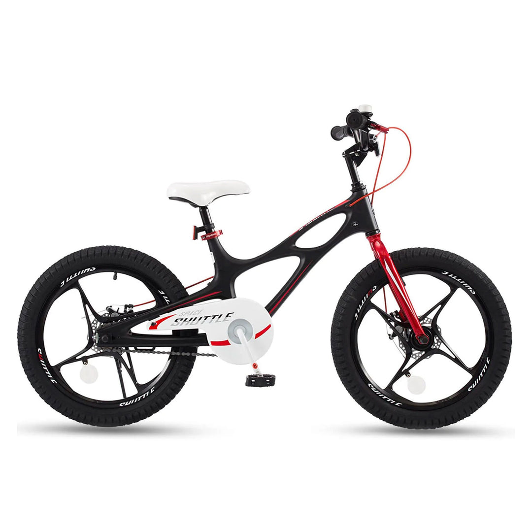 RoyalBaby Space Shuttle 18" Alloy Kids Bicycle w/2 Disc Brakes, Black (Used) - VMInnovations