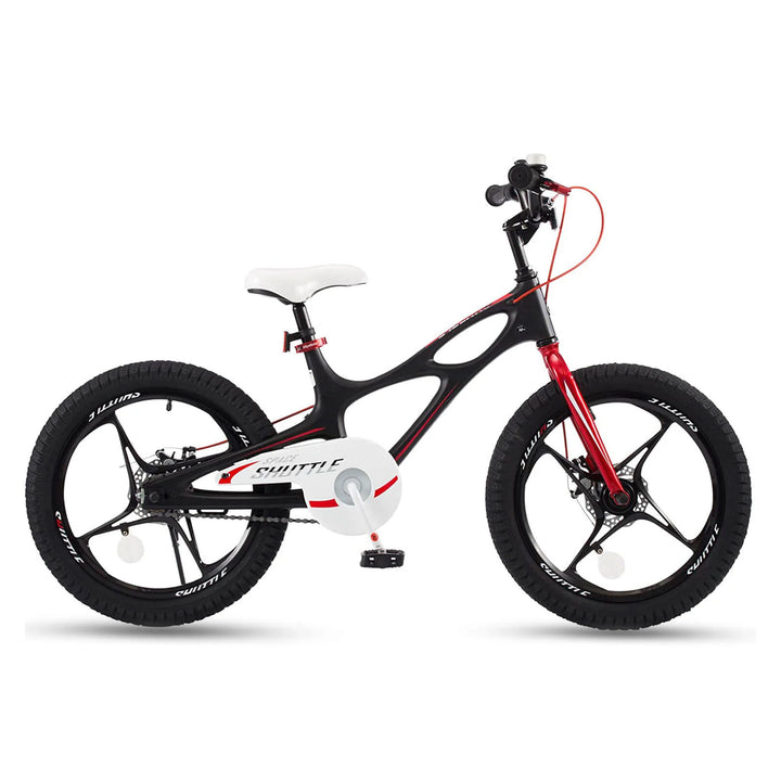 RoyalBaby Space Shuttle 18" Alloy Kids Bicycle w/2 Disc Brakes, Black (Used) - VMInnovations