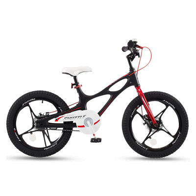 RoyalBaby Space Shuttle 18" Alloy Kids Bicycle w/2 Disc Brakes, Black (Open Box)