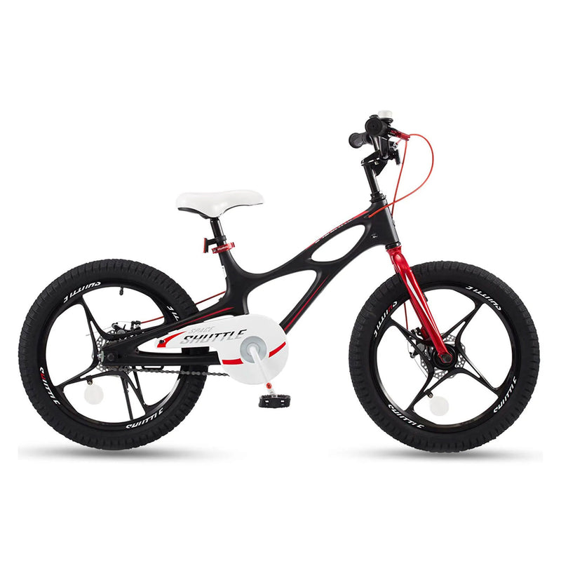 RoyalBaby Space Shuttle 18" Alloy Kids Bicycle w/2 Disc Brakes, Black (Used)