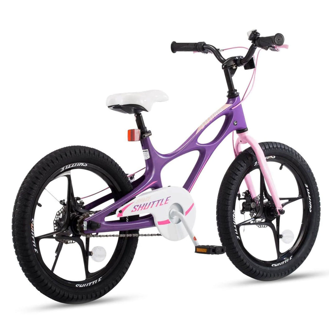 RoyalBaby Space Shuttle 18" Alloy Kids Bicycle w/2 Disc Brakes, Purple (Used)