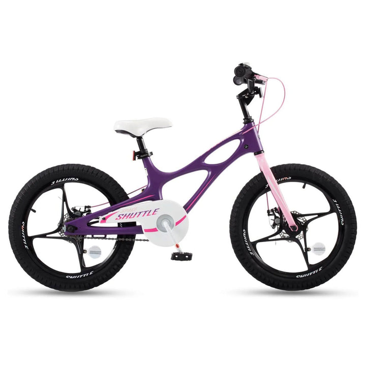 RoyalBaby Space Shuttle 18" Alloy Kids Bicycle w/2 Disc Brakes, Purple (Used)