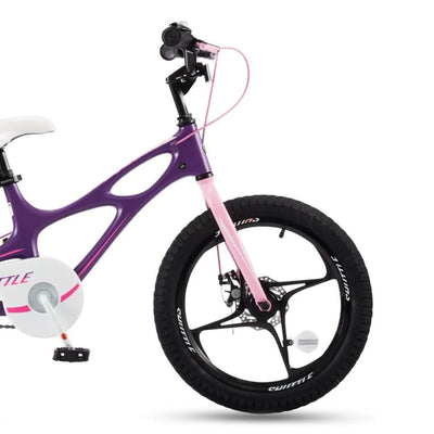 RoyalBaby Space Shuttle 18" Alloy Kids Bicycle w/2 Disc Brakes, Purple (Used) - VMInnovations
