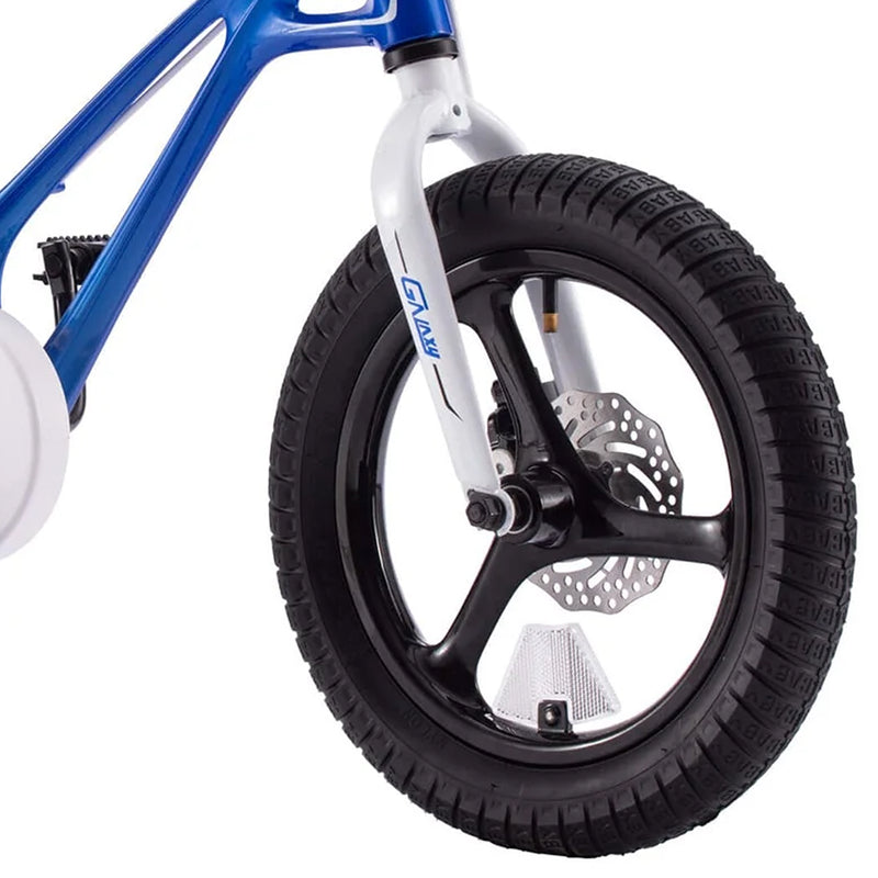 RoyalBaby RoyalMg Galaxy Fleet 14 Inch Kids Bicycle with Training Wheels, Blue