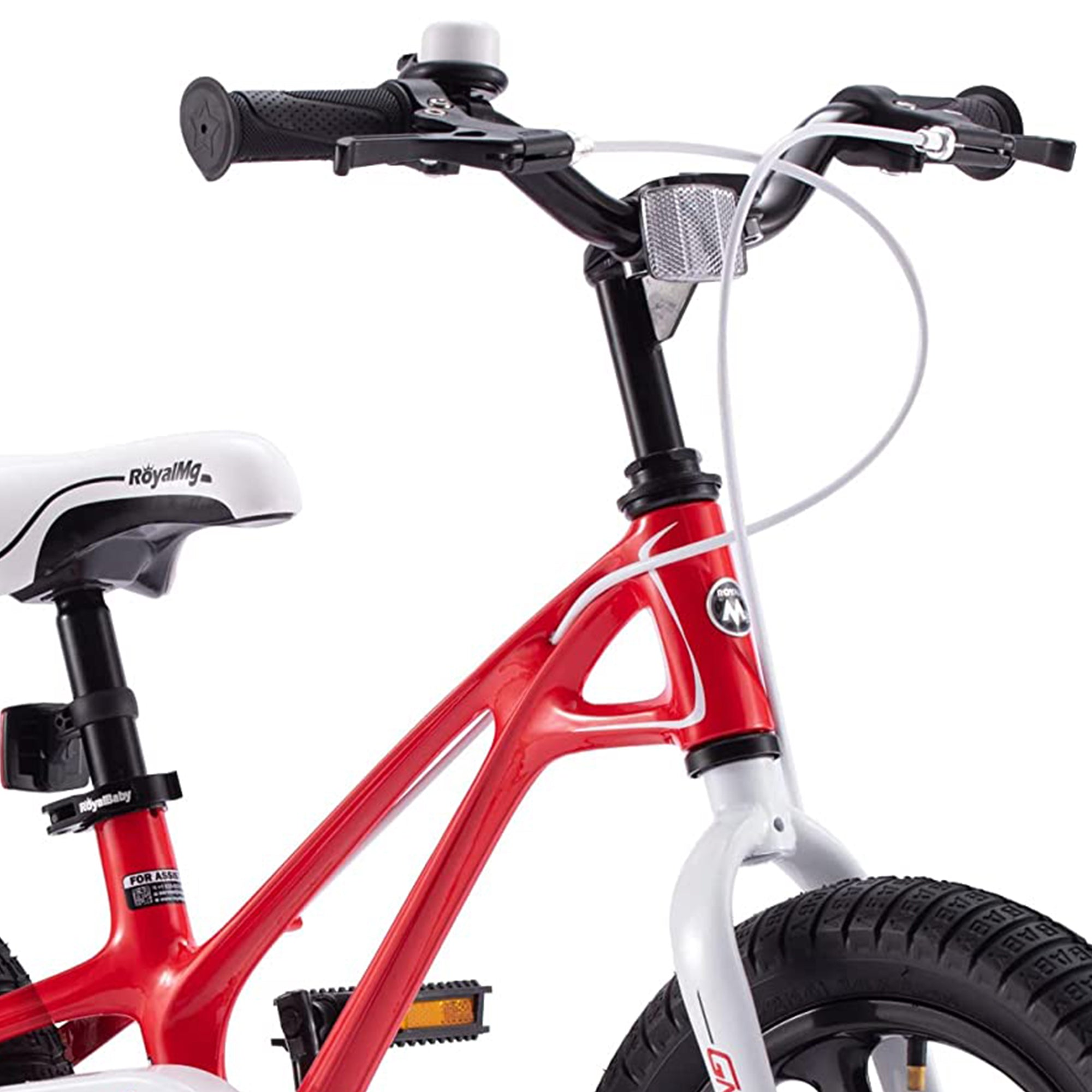 RoyalBaby Galaxy Fleet 14 Inch Kids Bicycle with Training Wheels, Red (Open Box) - VMInnovations