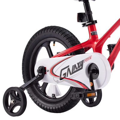 RoyalBaby Galaxy Fleet 14 Inch Kids Bicycle with Training Wheels, Red (Open Box)