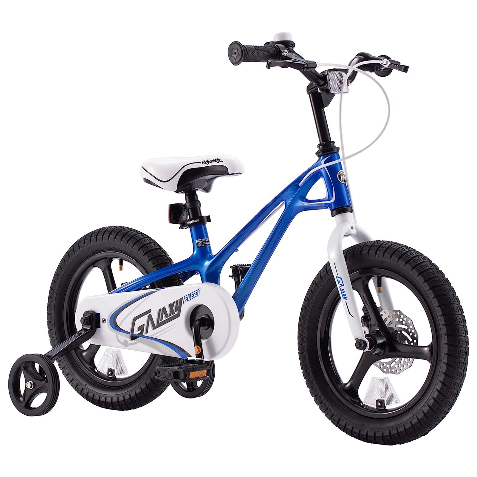 RoyalBaby RoyalMg Galaxy Fleet 16"Kids Bicycle w/ Training Wheels,Blue(Open Box) - VMInnovations