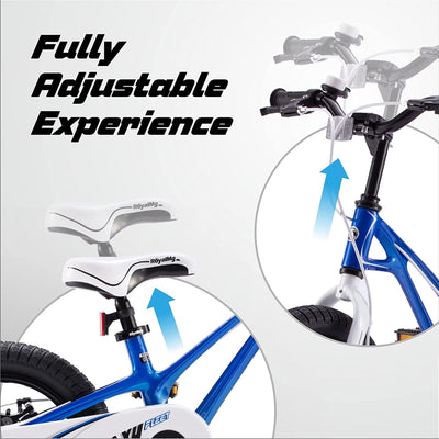 RoyalBaby RoyalMg Galaxy Fleet 16" Bicycle with Training Wheels, Blue (Used) - VMInnovations