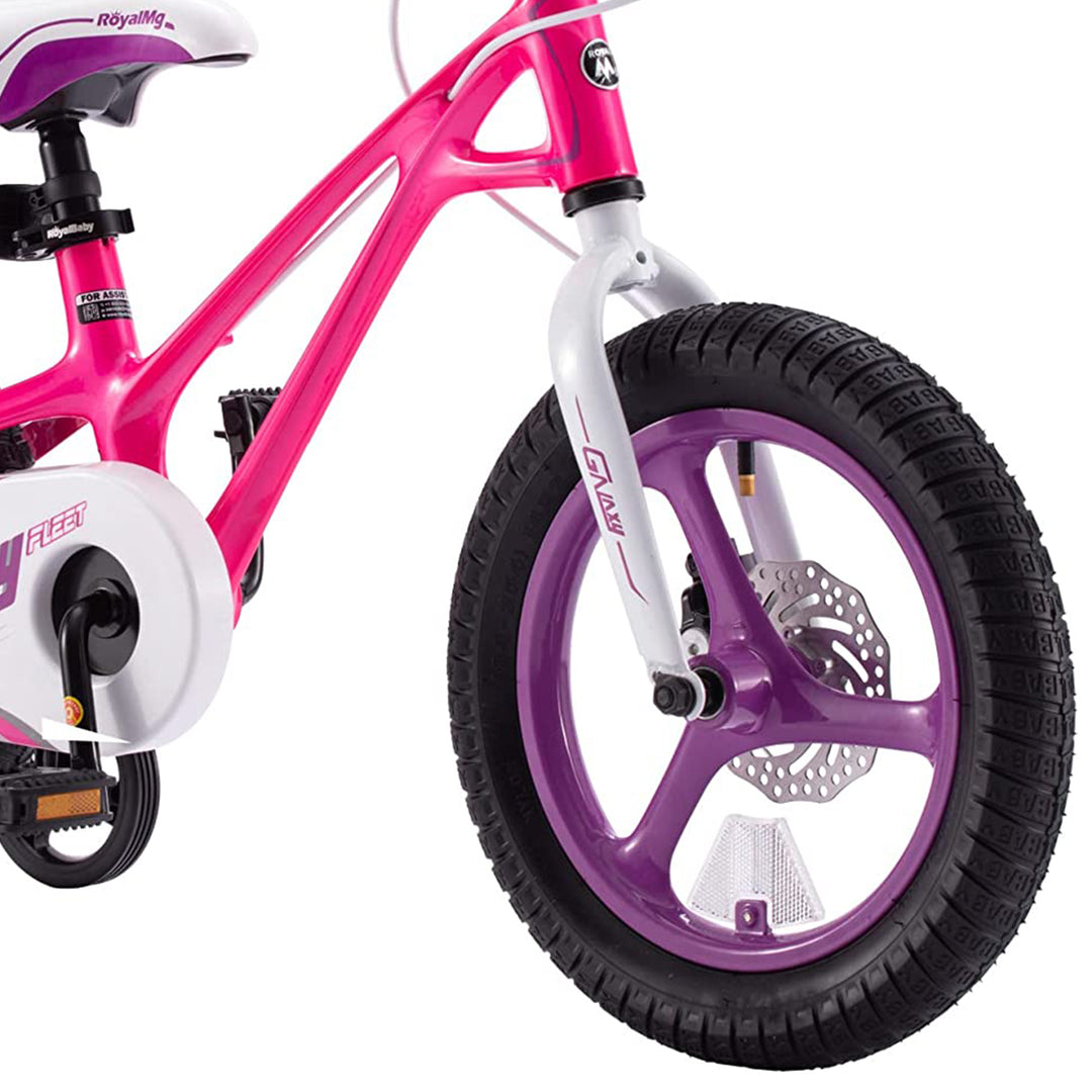 RoyalBaby RoyalMg Galaxy Fleet 16" Bicycle w/ Training Wheels, Fuchsia(Open Box)