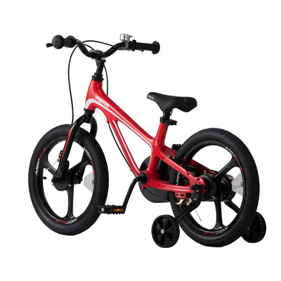 RoyalBaby Moon-5 14" Magnesium Alloy Kids Bicycle with Training Wheels, Red