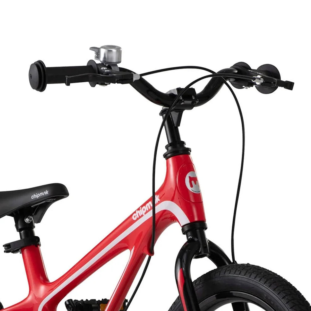 RoyalBaby Moon-5 14" Magnesium Alloy Kids Bike w/ Training Wheels, Red(Open Box) - VMInnovations