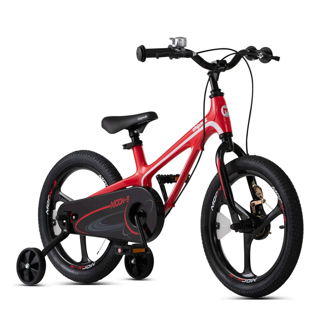RoyalBaby Moon-5 16" Magnesium Bicycle w/Training Wheels & Kickstand, Red (Used)