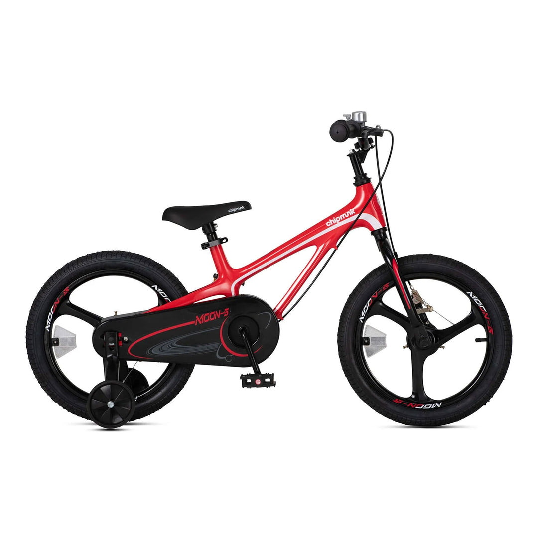 RoyalBaby Moon-5 16" Magnesium Bicycle w/Training Wheels & Kickstand, Red (Used)
