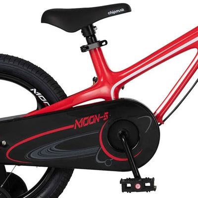 RoyalBaby Moon-5 16" Magnesium Bicycle w/Training Wheels & Kickstand, Red (Used) - VMInnovations